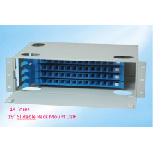 19 Inch 48 Cores Slidable Rack Mount ODF